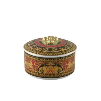 Versace by Rosenthal Medusa Red Covered Box, Porcelain