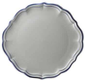 Gien Filet Bleu Cake Platter 12 1/2"