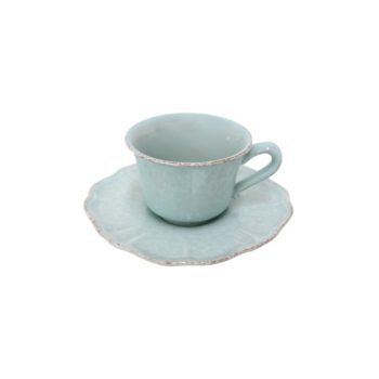 Casafina Impressions Blue Tea Cup & Saucer 7.5 oz
