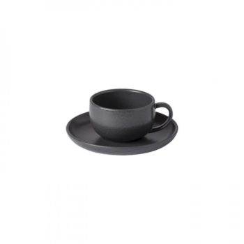 Casafina Pacifica Seed Grey Tea Cup and Saucer