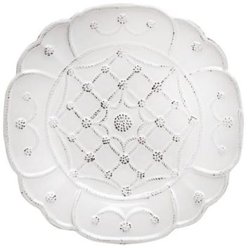 Juliska Jardins du Monde Whitewash Villandry Dessert Plate 9.5" W