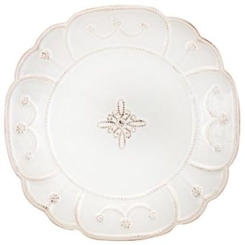 Juliska Jardins du Monde Whitewash Dessert Plate Whitewash 9.5" W