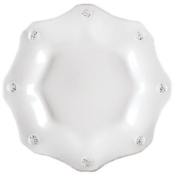 Juliska Berry and Thread Whitewash Scallop Tea Plate 7" W