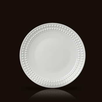 L'Objet Perlee White Salad/Dessert Plate 8.5"