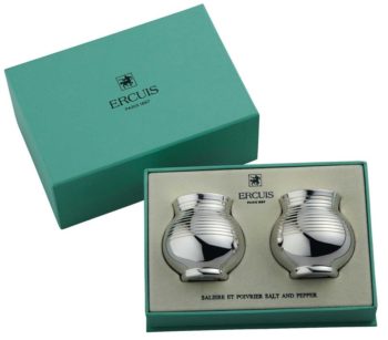 Ercuis Transat Salt and Pepper Shakers In A Gift Box 1.77"h X 1.77"D