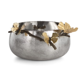 Michael Aram Butterfly Ginkgo Serving Bowl 9"W x 12"L x 6"H