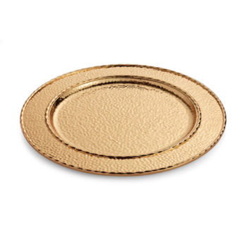 Michael Aram Hammertone Charger - Goldtone