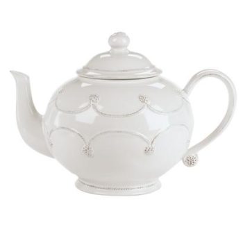 Juliska Berry and Thread Whitewash Teapot 10.5" W x 7.5" H