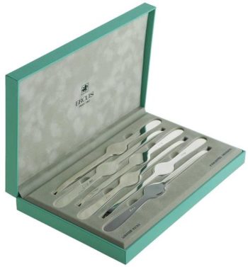 Ercuis Set of Six Lobster Picks in Case