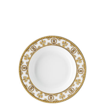 Versace by Rosenthal I Love Baroque Bianco Rim Soup Plate, 8 1/2 inch
