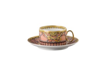 Versace La Scala del Palazzo Rosa Tea Cup & Saucer
