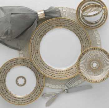 Robert Haviland & C. Parlon Syracuse Taupe Five Piece Place Setting