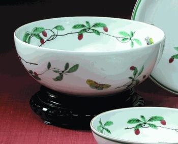 Mottahedeh Famille Verte Bowl Large 8.5"D