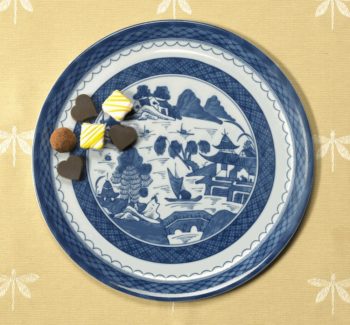 Mottahedeh Blue Canton Cake Plate 12.25"D