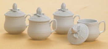 Mottahedeh Prosperity Pot de Crème S/4