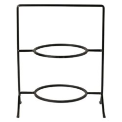 Costa Nova Plano 2 Round Stage Mettalic Holder 13.5"H x 10.75"W