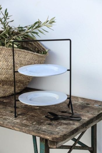Costa Nova Plano 2 Round Stage Mettalic Holder 13.5"H x 10.75"W - Image 2