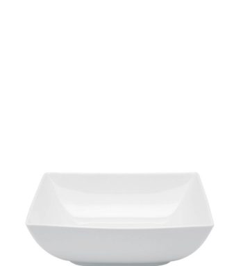 Vista Alegre Carre White Soup Plate  L 7.5" x H 1.75"