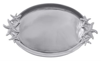 Mariposa Starfish Handled Oval Platter 18.25'L x 11"W