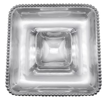Mariposa Pearled Square Chip & Dip