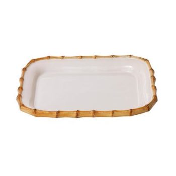 Juliska Bamboo Natural Small Platter 12" L x 9.5" W