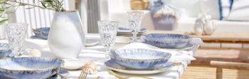 Costa Nova Brisa Ria Blue Large Oval Platter 16"L x 11.25"W - Image 2