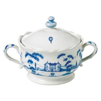 Juliska Country Estate Delft Blue Sugar Pot Main House 8 oz