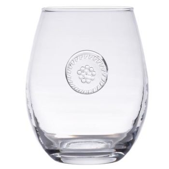 Juliska Berry & Thread Glassware Stemless White Wine 14 oz.