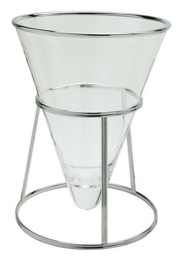 Ercuis Eleis Glass Champagne Bucket 13.39"H