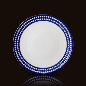 L'Objet Perlee Bleu Dinner Plate 10.5"