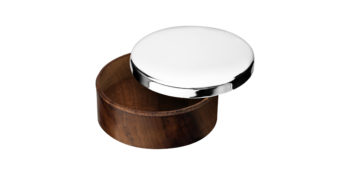 Christofle Uni Silver Plated and Wood Box - Small