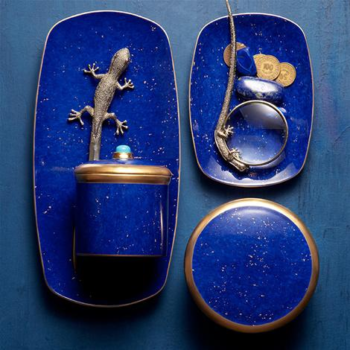 L'Objet Lapis Rectangular Tray 12" x 6" - Image 2