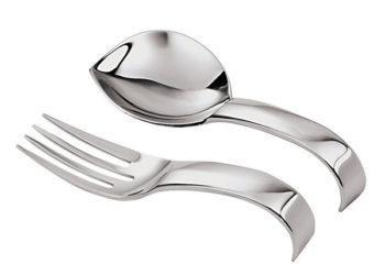 Sambonet Living Set 2pcs Monoportion Spoon And Fork Large 4.75" L