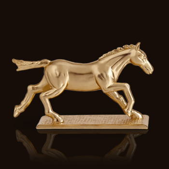 L'Objet Horse Knife/Chopstick Rest - Gold set/6 2.5" x 1.5˝ - Image 2