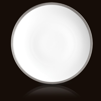 L'Objet Soie Tressée Platinum Charger Plate 12.5˝