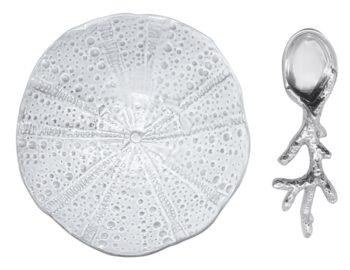 Mariposa Sea Urchin Ceramic Canape w/Spoon