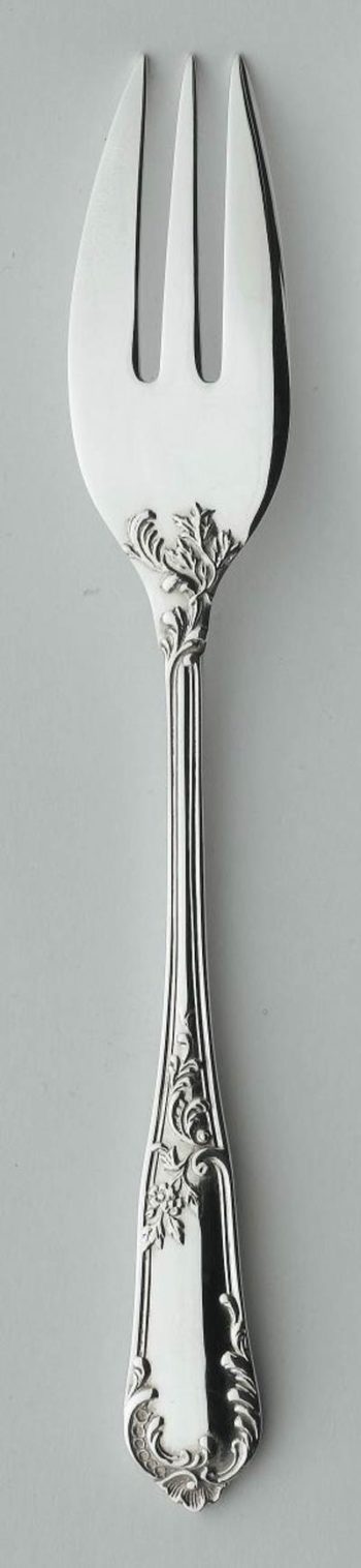 Ercuis Rocaille Sterling Silver Pastry Fork