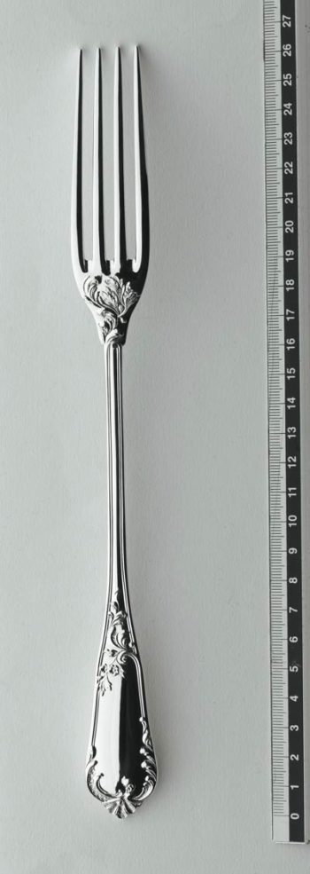 Ercuis Rocaille Sterling Silver Serving Fork