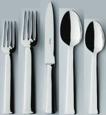 Ercuis Sequoia Stainless Steel 5 Pc Place Setting