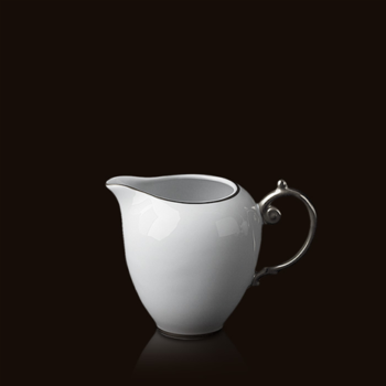 L'Objet Aegean Platinum Creamer 10 oz