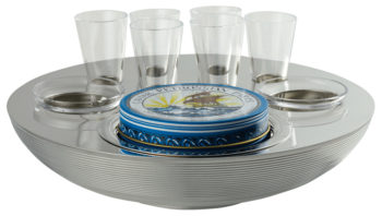 Ercuis Transat Caviar-vodka set 6 person