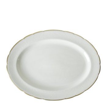 Royal Crown Derby Darley Abbey Pure Gold Oval Platter Large 15"L