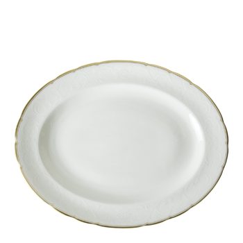 Royal Crown Derby Darley Abbey Pure Gold Oval Platter Small 13"L