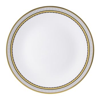 Royal Crown Derby Oscillate Onyx Dinner Plate 10.5"D