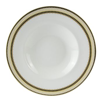 Royal Crown Derby Oscillate Ochre Pasta Bowl 10.5"D
