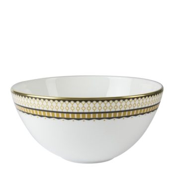 Royal Crown Derby Oscillate Ochre Coupe Bowl 5.75"D