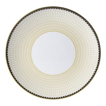 Royal Crown Derby Oscillate Ochre Salad Plate 8.25"D
