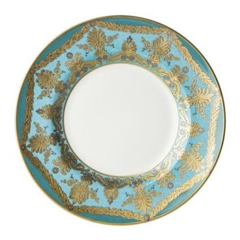 Royal Crown Derby Turquoise Palace Dinner Plate 10.5"D