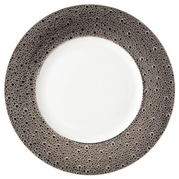 Bernardaud Ecume Platinum Service Plate 12.5"