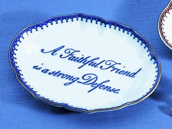 Mottahedeh "A Faithful Friend is a Strong Defense" Verse Tray 5.25"L